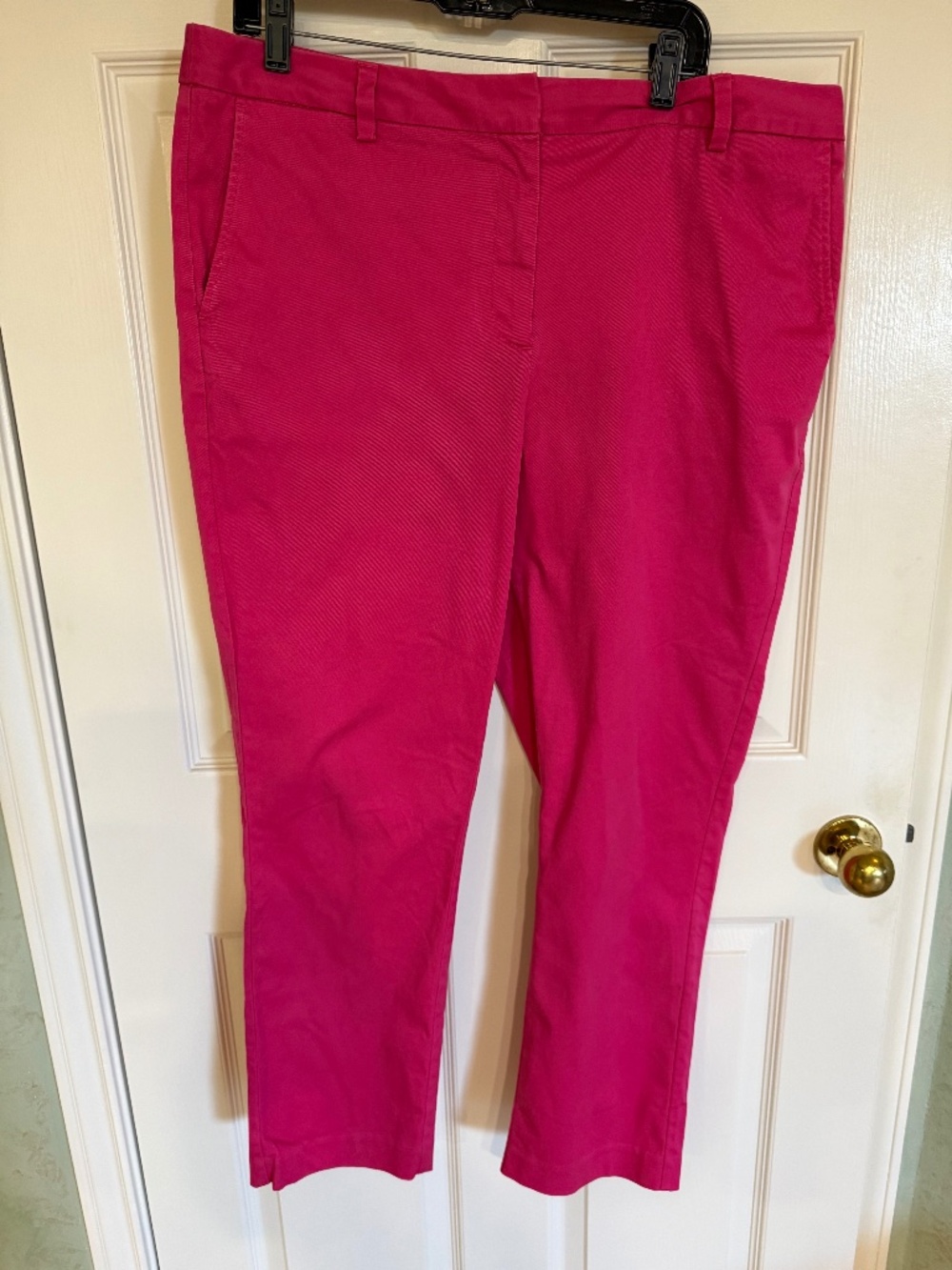 Lands End Hot Pink Stretch Chinos 16 T